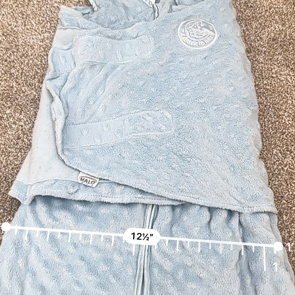 HALO Newborn Light Blue SleepSack Swaddle Wrap 0033 - Picture 9 of 10